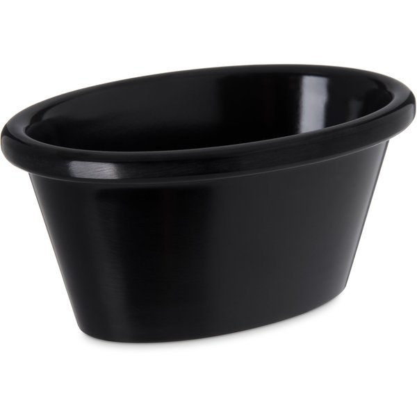 Mlmn Smooth Ovl Ramekin, 4 oz., Bk, PK48