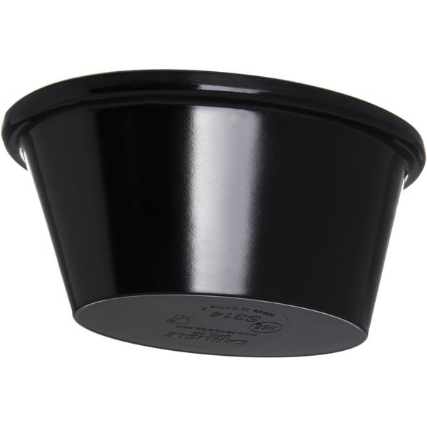 Mlmn Smooth Ovl Ramekin, 4 oz., Bk, PK48