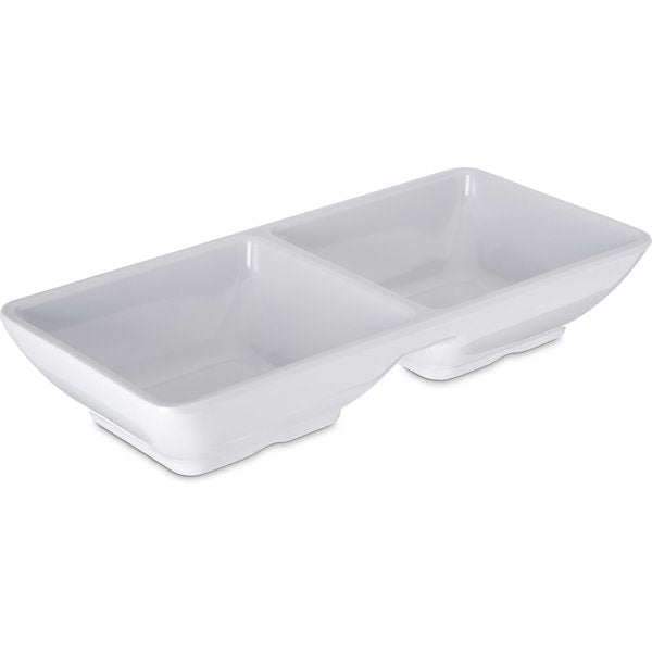 Melamine Dbl Sqr Ramekin, 2 oz., Wt, PK24