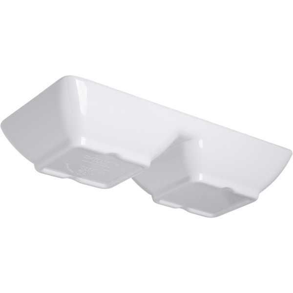 Melamine Dbl Sqr Ramekin, 2 oz., Wt, PK24