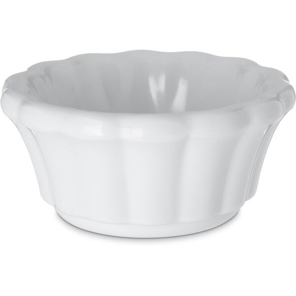 Melamine Scalloped Ramekin, 2 oz., Wt, PK48