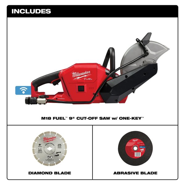 M18 FUEL 9 in. Cut-Off Saw with ONE-KEY (Tool Only)