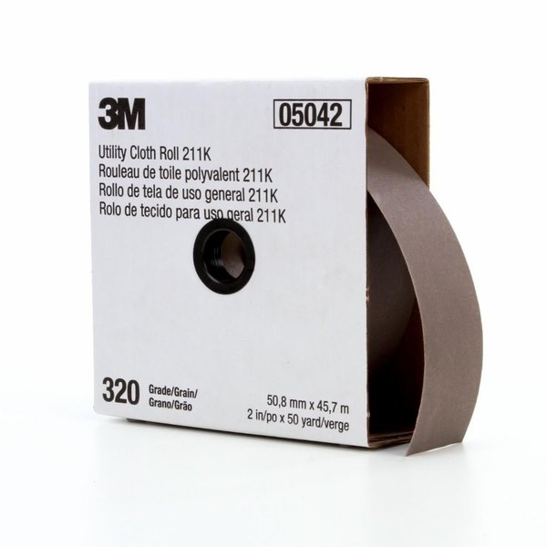 Utility Cloth Roll 211K, 1inx50yd320 J-weight, 5/pk