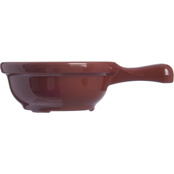 Handled Soup Bowl, 8 oz., Brown, PK24