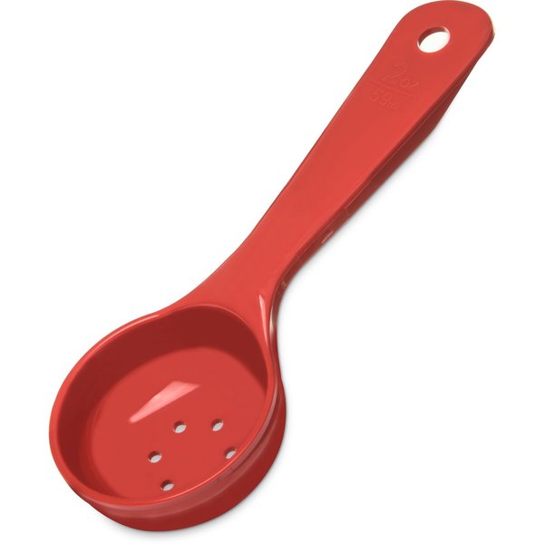 Perforated Short Handle, 2 oz., Red, PK12