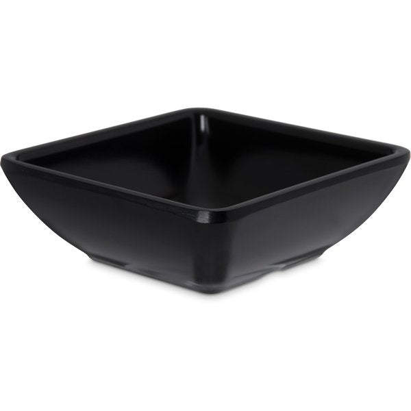 Melamine Square Ramekin, 2 oz., Blk, PK48