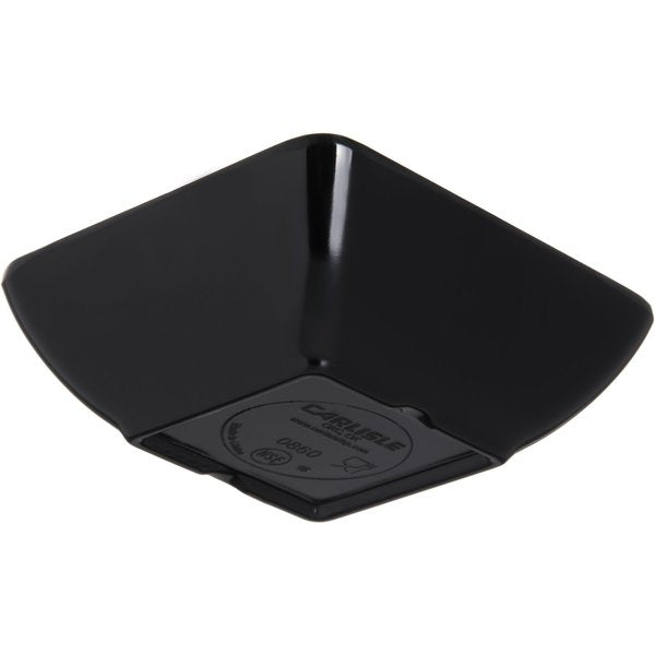 Melamine Square Ramekin, 2 oz., Blk, PK48