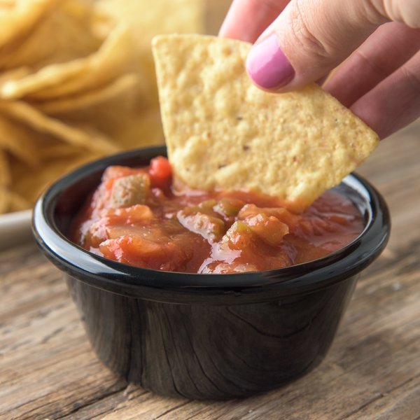 SAN Smooth Ramekin, 6 oz., Blk, PK48