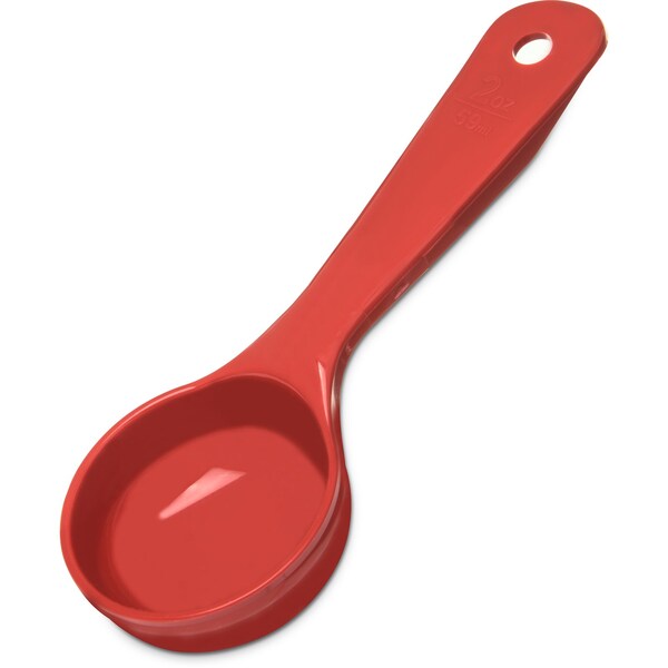 Solid Short Handle, 2 oz., Red, PK12