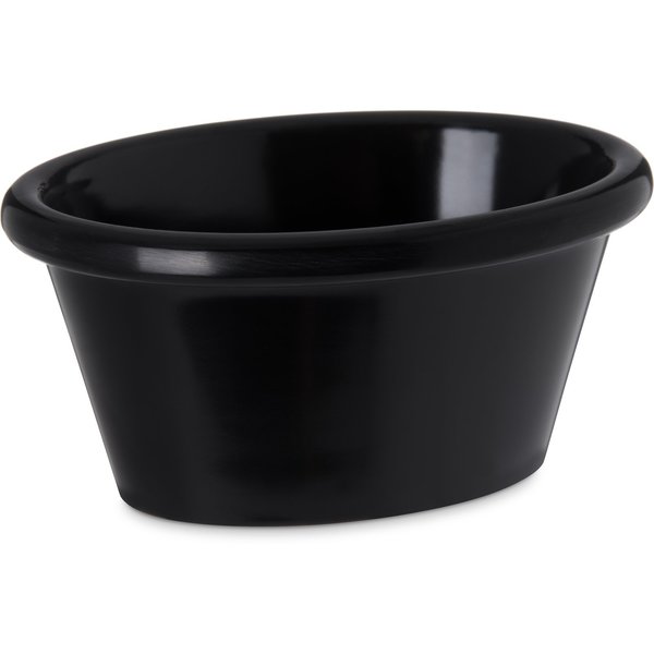 Mlmn Smooth Ovl Ramekin, 3 oz., Blk, PK48