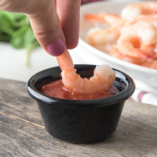 SAN Smooth Ramekin, 3 oz., Blk, PK48