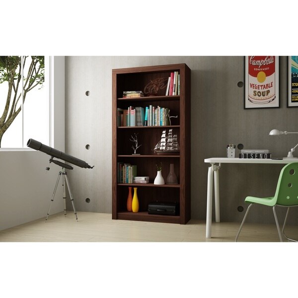 Bookcase 1.0, 5 Shelves, Nut Brown