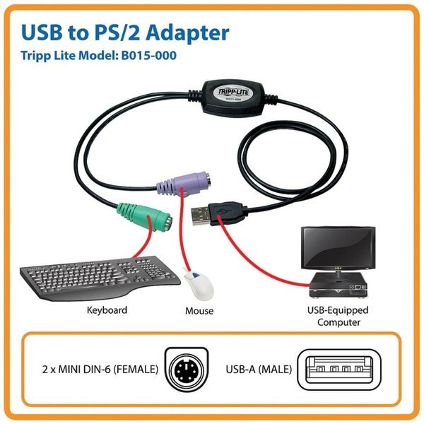 USB Adapter, PS/2, Keyboard, Mouse