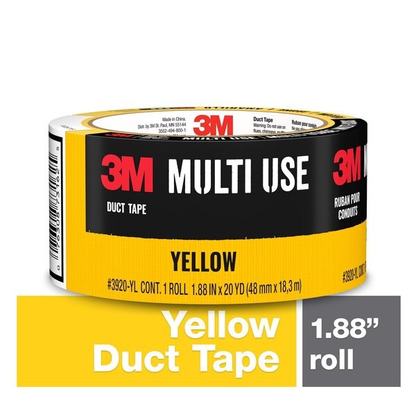 Yellow Duct Tape 3920-YL, 1.88