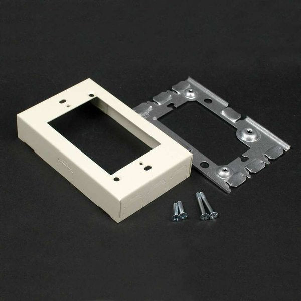 Flush Type Box Extension Adapter, Ivory