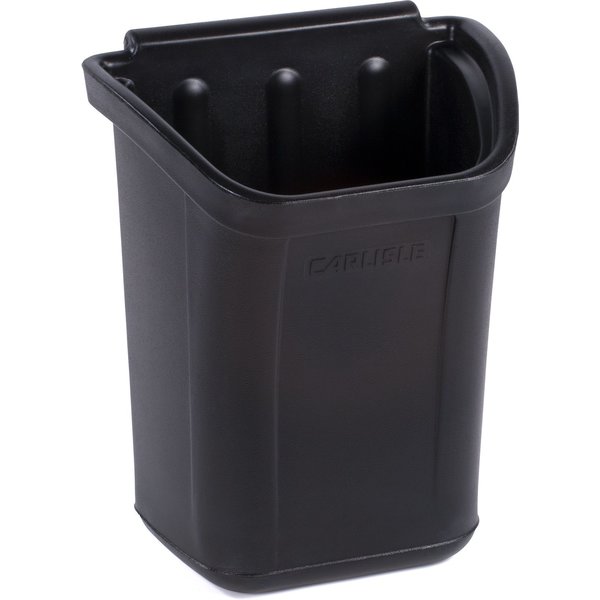 Trash Bin for Bussing Cart, 7 gal., Black