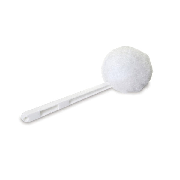 Bowl Mop, White, White Plastic, 12-1/4 in L Overall