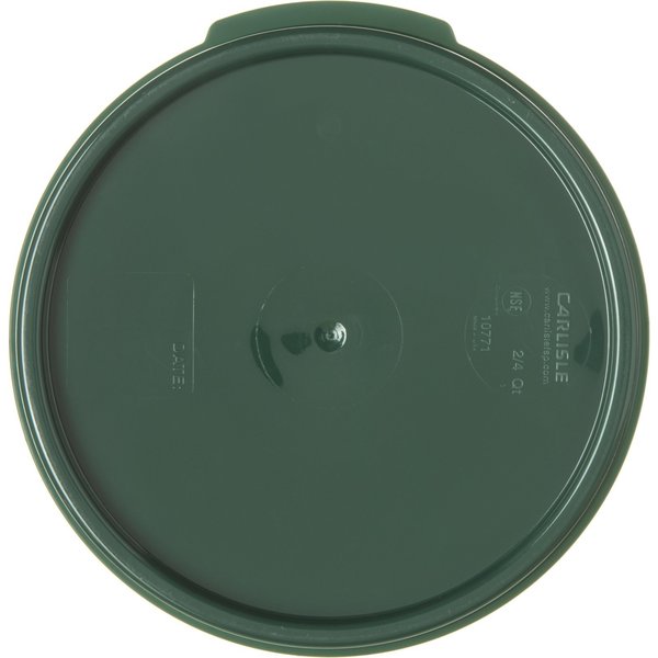 Round Container Lid, 2-4 qt., Green, PK12