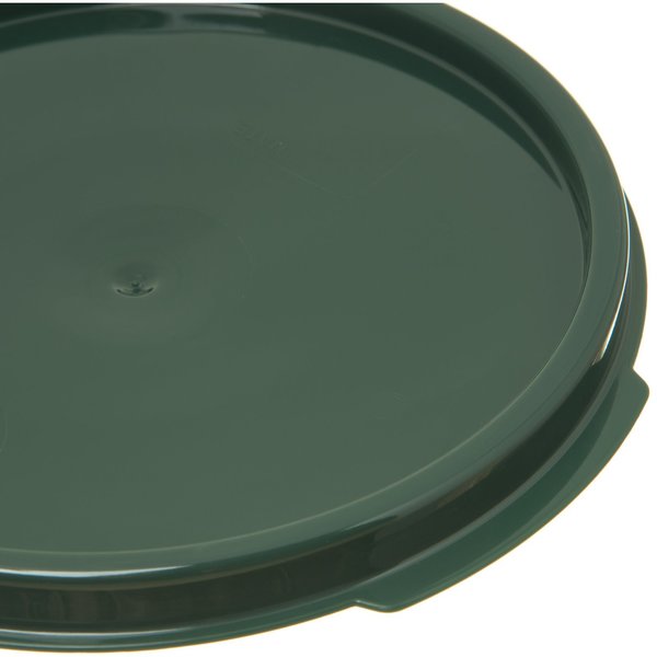 Round Container Lid, 2-4 qt., Green, PK12