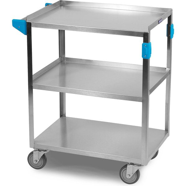 SS Utility Cart, 3 Shelf, 500 lb., 15.5x24