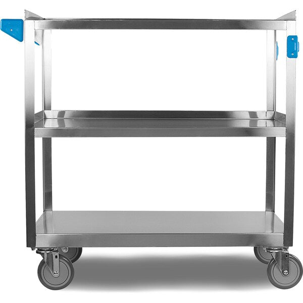 SS Utility Cart, 3 Shelf, 500 lb., 21x35