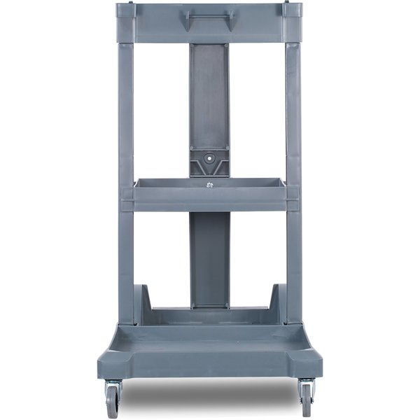 Short Platform Janitorial Cart, Gray