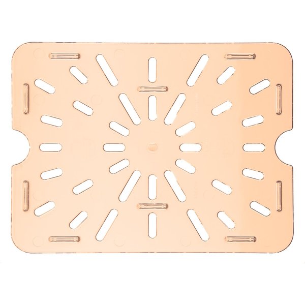 Drain Grate, Food Pan HH, 1/2, Amber, PK6