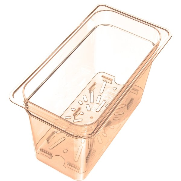 Drain Grate, Food Pan HH, 1/3, Amber, PK6