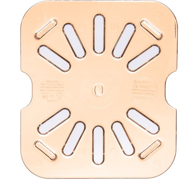 Drain Grate, Food Pan HH, 1/6, Amber, PK6