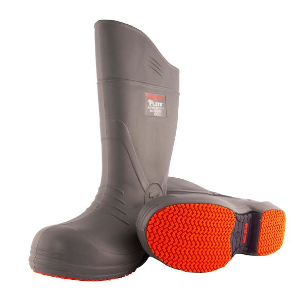Knee Boots, Gray, 6, Unisex, 14