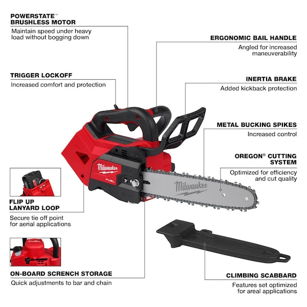 M18 FUEL 12 in. Top Handle Chainsaw (Tool Only)