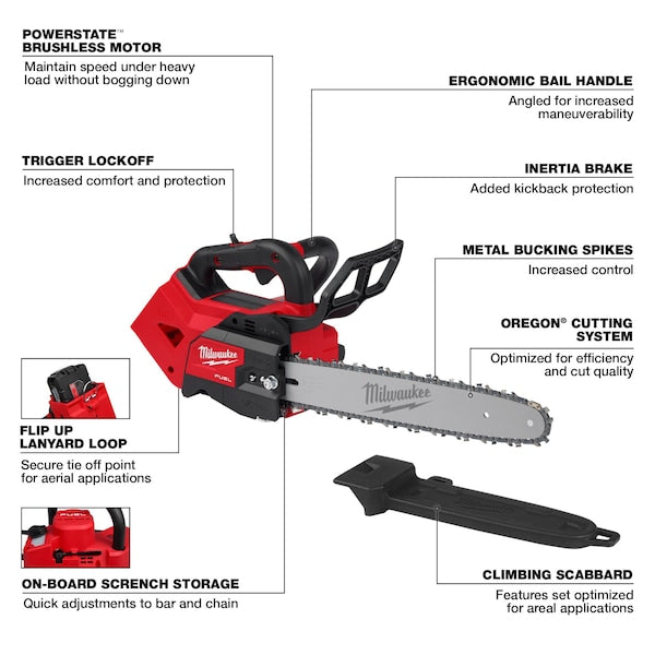 M18 FUEL 14 in. Top Handle Chainsaw (Tool Only)