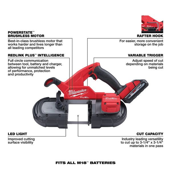 M18 FUEL Compact Band Saw Kit