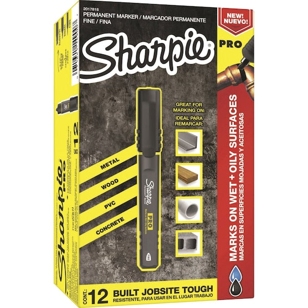 Permanent Marker, Fine, AP Certified, PK12