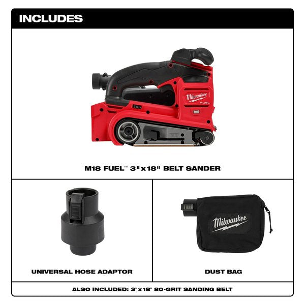 M18 FUEL 3 in. x 18 in. Belt Sander (Tool Only)