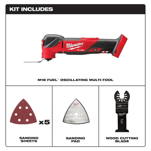 Oscillating Multi-Tool, 18V DC, Cordless, 4.2  Degrees Oscillation Angle, M18 FUEL(TM) Series