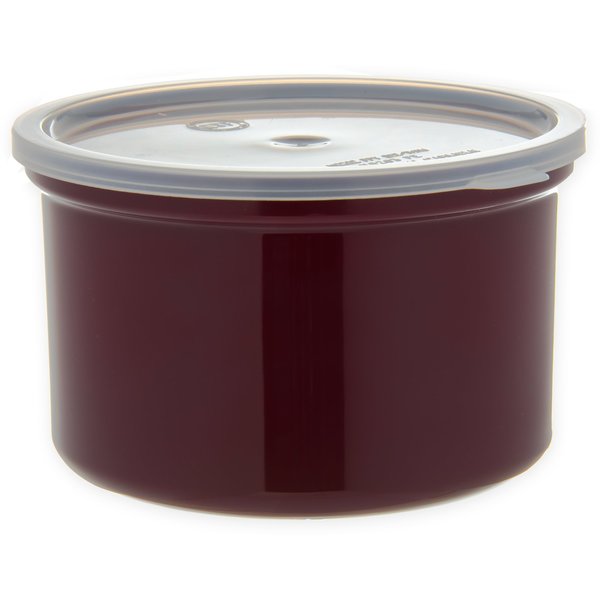 Crock w/Lid, 1.5 qt., Brown, PK6