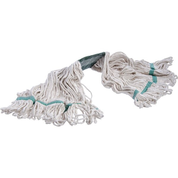 Medium Looped-End Wet Mop, Green Band, PK12, 369551B00