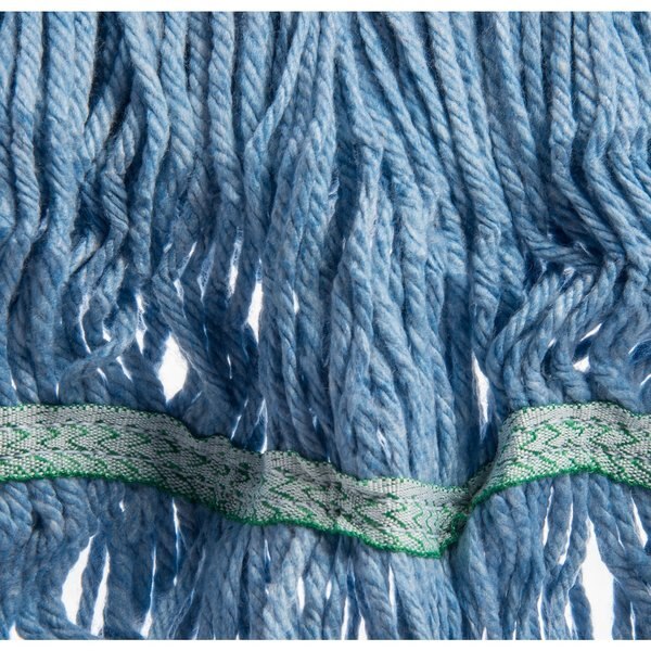 Medium Looped-End Wet Mop, Green Band, PK12, 369448B14