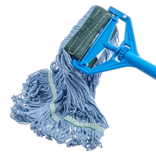 Medium Looped-End Wet Mop, Green Band, PK12, 369448B14
