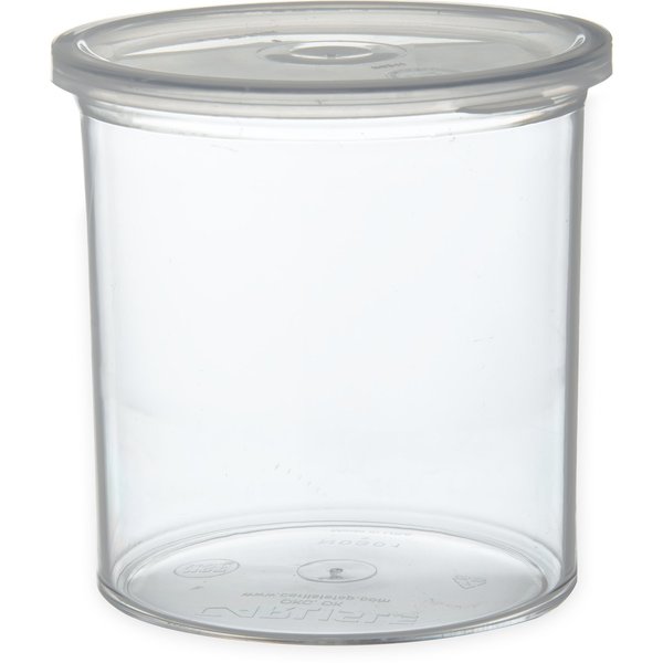 Crock w/Lid, 1.2 qt., Clear, PK12