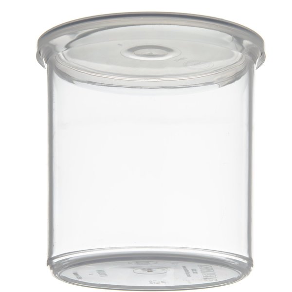 Crock w/Lid, 1.2 qt., Clear, PK12