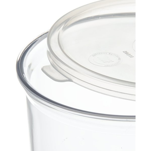 Crock w/Lid, 1.2 qt., Clear, PK12