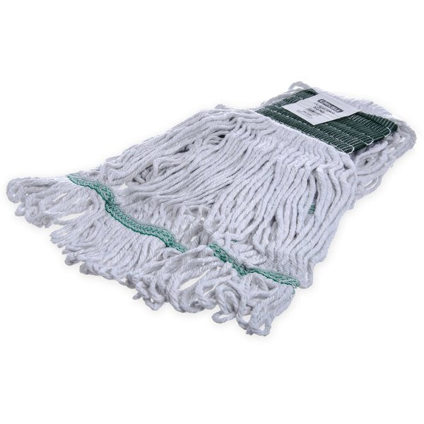 Medium Looped-End Wet Mop, Green Band, PK12, 369418B00