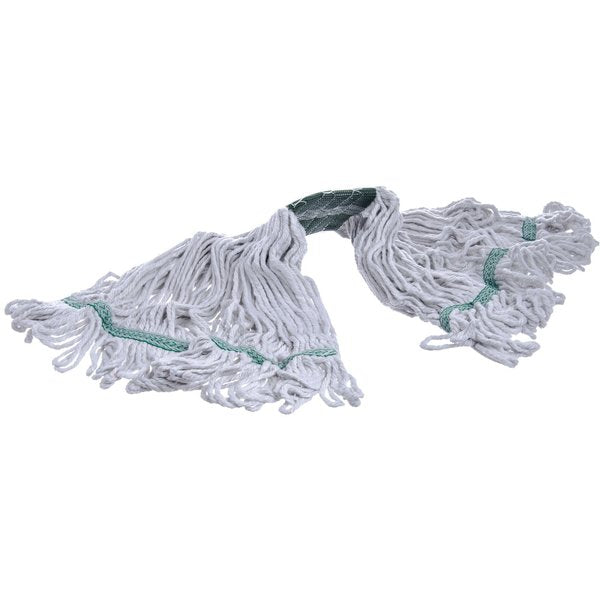 Medium Looped-End Wet Mop, Green Band, PK12, 369418B00