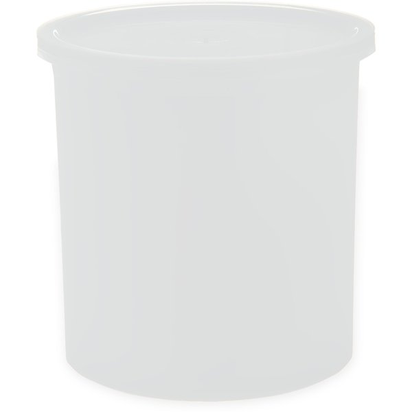 Crock w/Lid, 1.2 qt., White, PK12