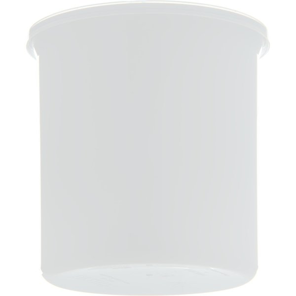 Crock w/Lid, 1.2 qt., White, PK12