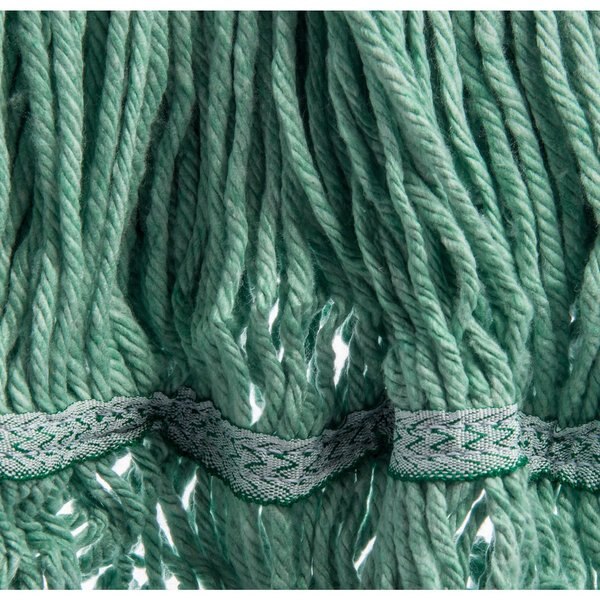 Medium Looped-End Wet Mop, Green Band, PK12, 369478B09