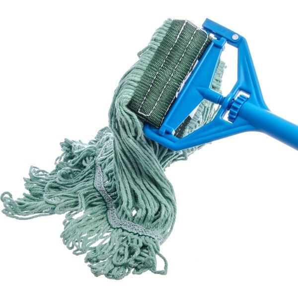 Medium Looped-End Wet Mop, Green Band, PK12, 369478B09