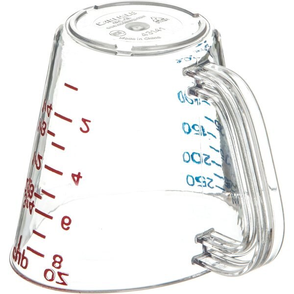Commercial Measuring Cup, 1 c, Clr, PK12